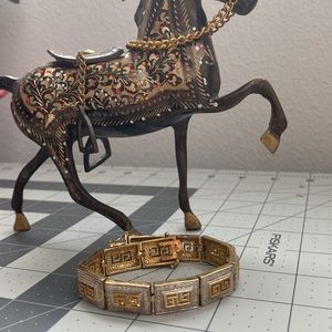 Vtg gold plated PAJ BB bracelet